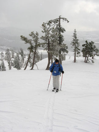 Image on final ascent to summit of Andesite Peak