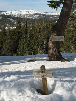 Image looking west from Castle Pass
