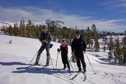 Image with ridge you ascend to Castle Peak in the distance
