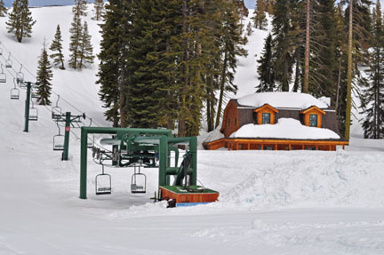 Image of Boreal Ridge ski lift.