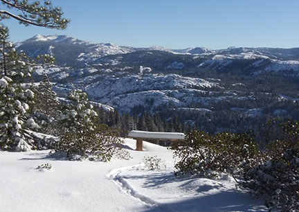 Image from overlook in winter