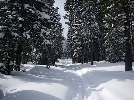 Image of route along road