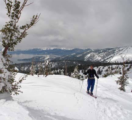 Lake Tahoe from ridgetop