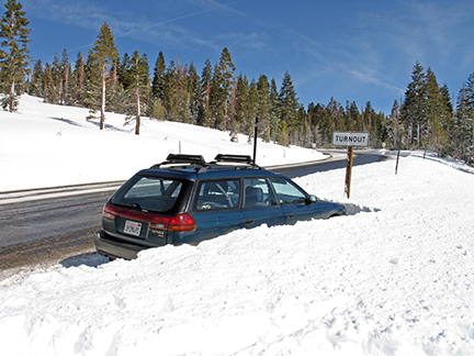 Image of car parked near Martin Meadow