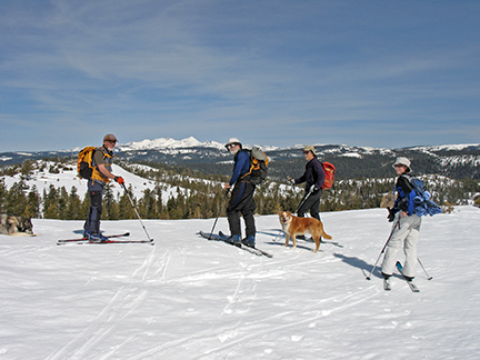 Image looking north at Pyramid Peak and Desolation Wilderness