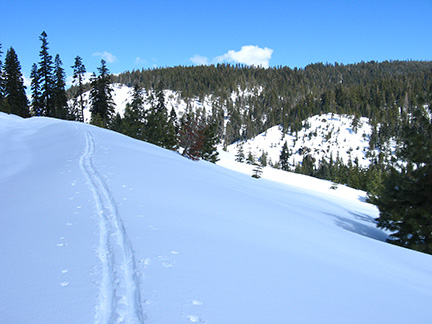 Image of slope with room to turn
