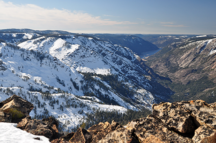 Image of Salt Springs Reservoir from Mount Reba