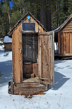 Image of outhouse at Aspen Meadow