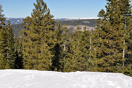 Image looking north from ridgetop