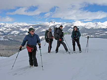 Image on top of Horse Ridge with Clark Range in background