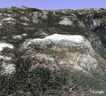 Image of Devils Dance Floor in summer