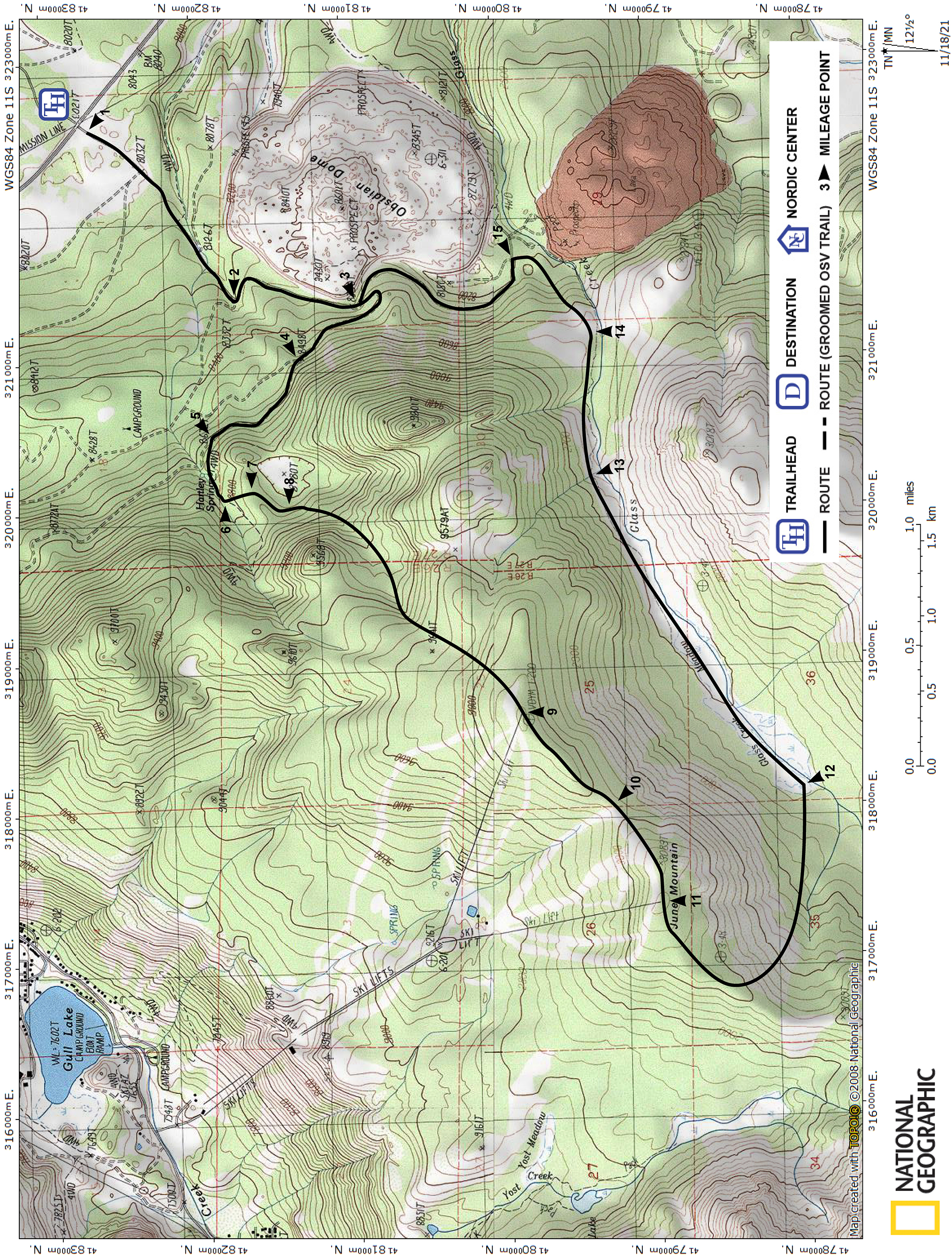 Print version of map for tour