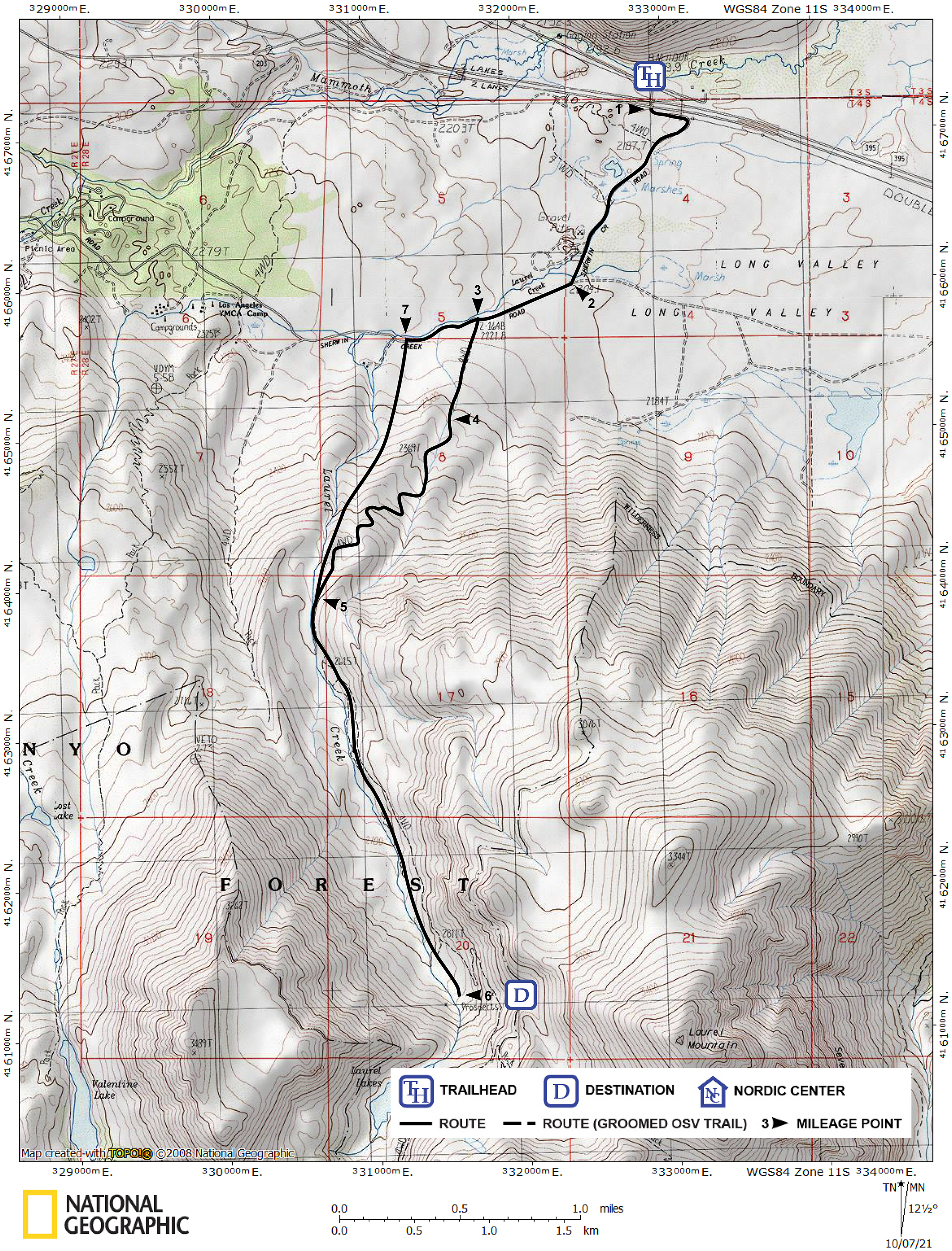 Print version of map for tour