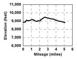 Profile for tour Tamarack Peak Loop